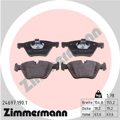 Klocki hamulcowe - komplet 24697.190.1 ZIMMERMANN
