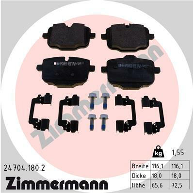 Klocki hamulcowe - komplet 24704.180.2 ZIMMERMANN