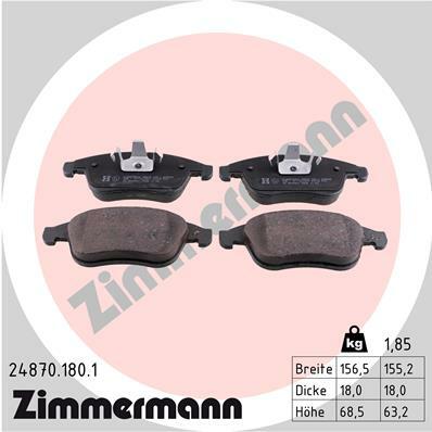Klocki hamulcowe - komplet 24870.180.1 ZIMMERMANN