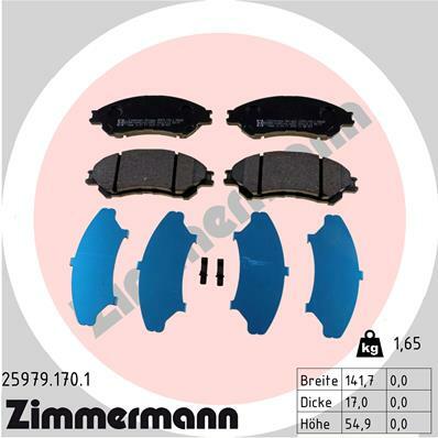 Klocki hamulcowe - komplet 25979.170.1 ZIMMERMANN