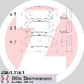 Klocki hamulcowe - komplet do Nissana, 23871.138.1, ZIMMERMANN w ofercie sklepu e-autoparts.pl 
