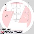 Klocki hamulcowe - komplet do Toyoty, 24610.155.1, ZIMMERMANN w ofercie sklepu e-autoparts.pl 