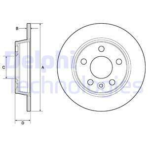 Tarcza hamulcowa BG3026 DELPHI