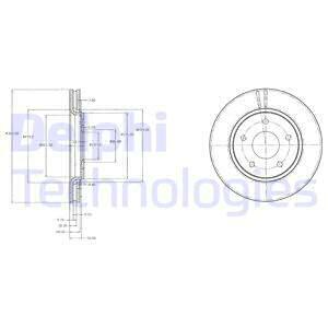 Tarcza hamulcowa BG4212 DELPHI