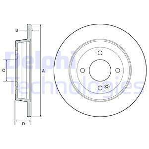 Tarcza hamulcowa BG4564 DELPHI