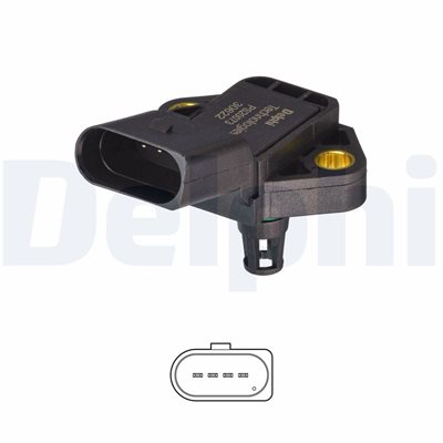 Czujnik podciśnienia kolektora dolotowego do Seata, PS20073-12B1, DELPHI w ofercie sklepu e-autoparts.pl 