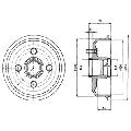 Bęben hamulcowy do Forda, BF229, DELPHI w ofercie sklepu e-autoparts.pl 