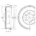Bęben hamulcowy do Nissana, BF461, DELPHI w ofercie sklepu e-autoparts.pl 