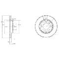 Tarcza hamulcowa do Audi, BG2109, DELPHI w ofercie sklepu e-autoparts.pl 