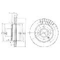 Tarcza hamulcowa do Forda, BG2440, DELPHI w ofercie sklepu e-autoparts.pl 
