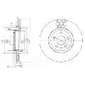 Tarcza hamulcowa do Alfy, BG2512, DELPHI w ofercie sklepu e-autoparts.pl 