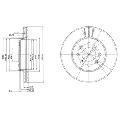 Tarcza hamulcowa do Rovera, BG2615, DELPHI w ofercie sklepu e-autoparts.pl 