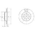 Tarcza hamulcowa do Mitsubishi, BG2810, DELPHI w ofercie sklepu e-autoparts.pl 