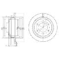 Tarcza hamulcowa do Opla, BG3353, DELPHI w ofercie sklepu e-autoparts.pl 