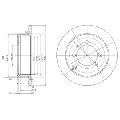 Tarcza hamulcowa do Mitsubishi, BG3400, DELPHI w ofercie sklepu e-autoparts.pl 