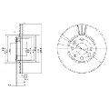 Tarcza hamulcowa do Opla, BG3404, DELPHI w ofercie sklepu e-autoparts.pl 