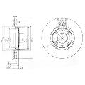 Tarcza hamulcowa do Fiata, BG3574, DELPHI w ofercie sklepu e-autoparts.pl 