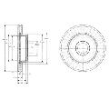 Tarcza hamulcowa do Jeepa, BG3659, DELPHI w ofercie sklepu e-autoparts.pl 