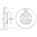Tarcza hamulcowa do VW, BG3696, DELPHI w ofercie sklepu e-autoparts.pl 