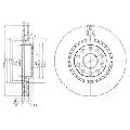 Tarcza hamulcowa do Lanci, BG3723, DELPHI w ofercie sklepu e-autoparts.pl 