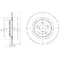 Tarcza hamulcowa do Citroena, BG3741, DELPHI w ofercie sklepu e-autoparts.pl 