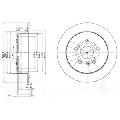Tarcza hamulcowa do Toyoty, BG3779, DELPHI w ofercie sklepu e-autoparts.pl 