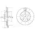 Tarcza hamulcowa do Mazdy, BG3792, DELPHI w ofercie sklepu e-autoparts.pl 