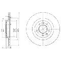 Tarcza hamulcowa do Citroena, BG3836, DELPHI w ofercie sklepu e-autoparts.pl 