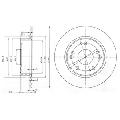Tarcza hamulcowa do Hondy, BG3964, DELPHI w ofercie sklepu e-autoparts.pl 
