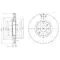 Tarcza hamulcowa do Citroena, BG4002, DELPHI w ofercie sklepu e-autoparts.pl 