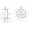 Tarcza hamulcowa do Lexusa, BG4024, DELPHI w ofercie sklepu e-autoparts.pl 