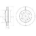 Tarcza hamulcowa do Mitsubishi, BG4257, DELPHI w ofercie sklepu e-autoparts.pl 