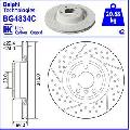 Tarcza hamulcowa wyprzedaż, BG4834C, DELPHI w ofercie sklepu e-autoparts.pl 