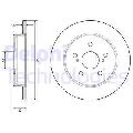 Tarcza hamulcowa do Lexusa, BG4928C, DELPHI w ofercie sklepu e-autoparts.pl 