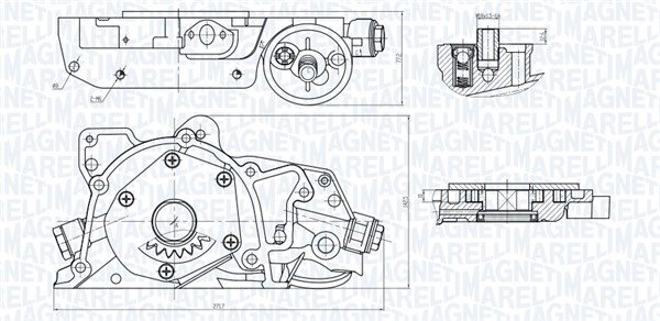 Pompa oleju do Opla, 351516000045, MAGNETI MARELLI w ofercie sklepu e-autoparts.pl 