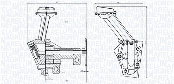 Pompa oleju do Renault, 351516000128, MAGNETI MARELLI w ofercie sklepu e-autoparts.pl 