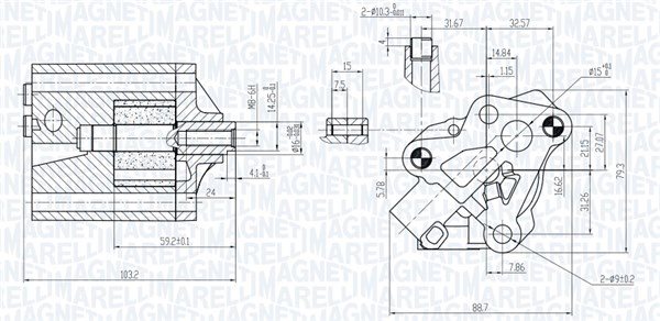 Pompa oleju do Forda, 351516000133, MAGNETI MARELLI w ofercie sklepu e-autoparts.pl 