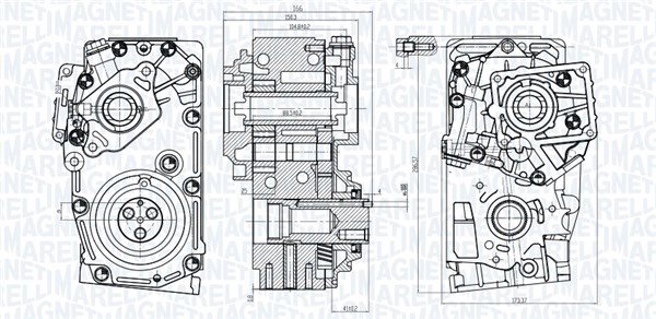 Pompa oleju do Peugeota, 351516000135, MAGNETI MARELLI w ofercie sklepu e-autoparts.pl 