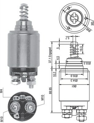 Włącznik elektromagnetyczny, rozrusznik 940113050262 MAGNETI MARELLI
